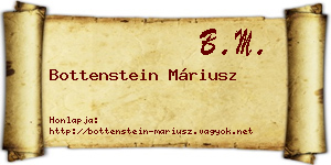 Bottenstein Máriusz névjegykártya